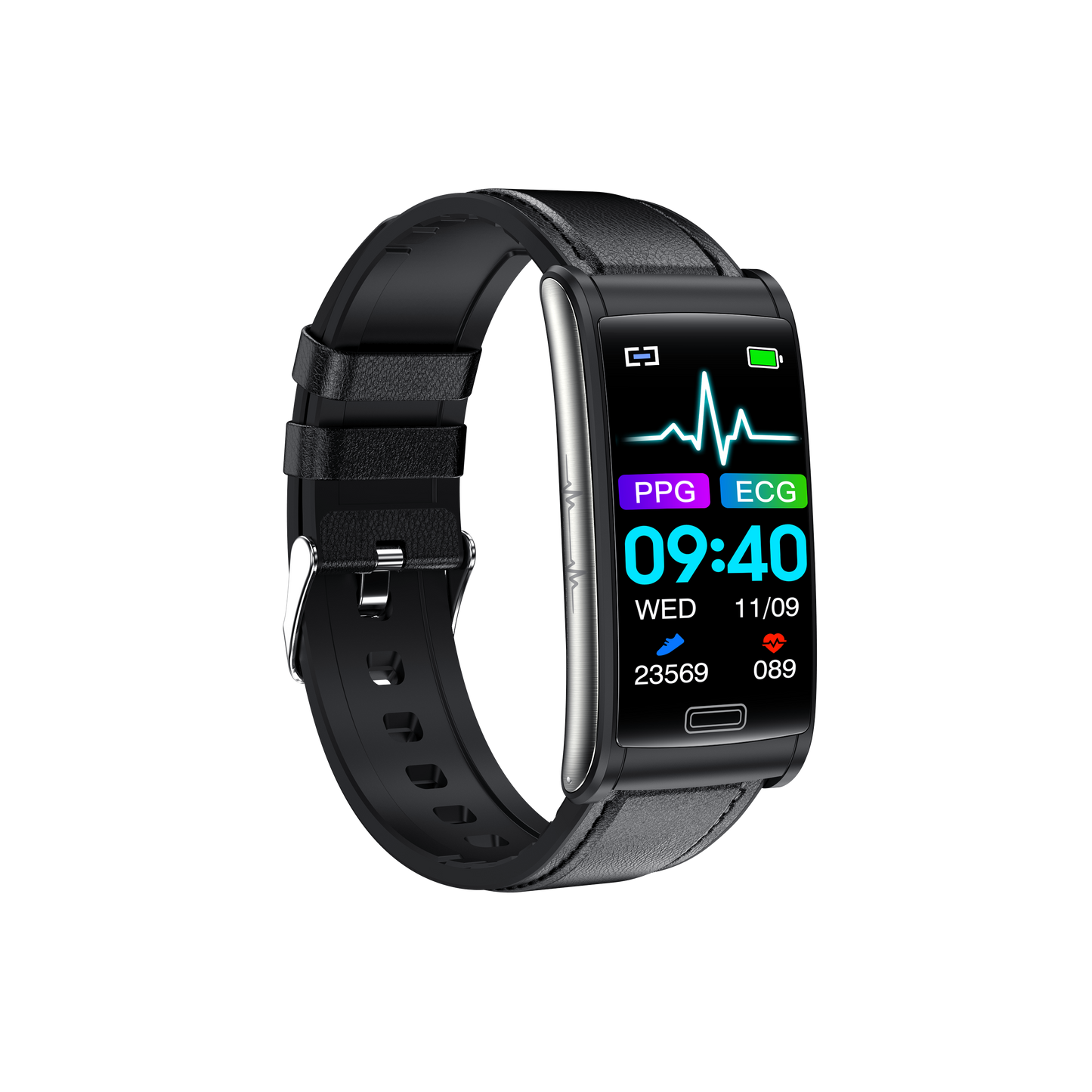 Smart bracelet with health ECG detection blood pressure heart rate blood oxygen sleep monitor