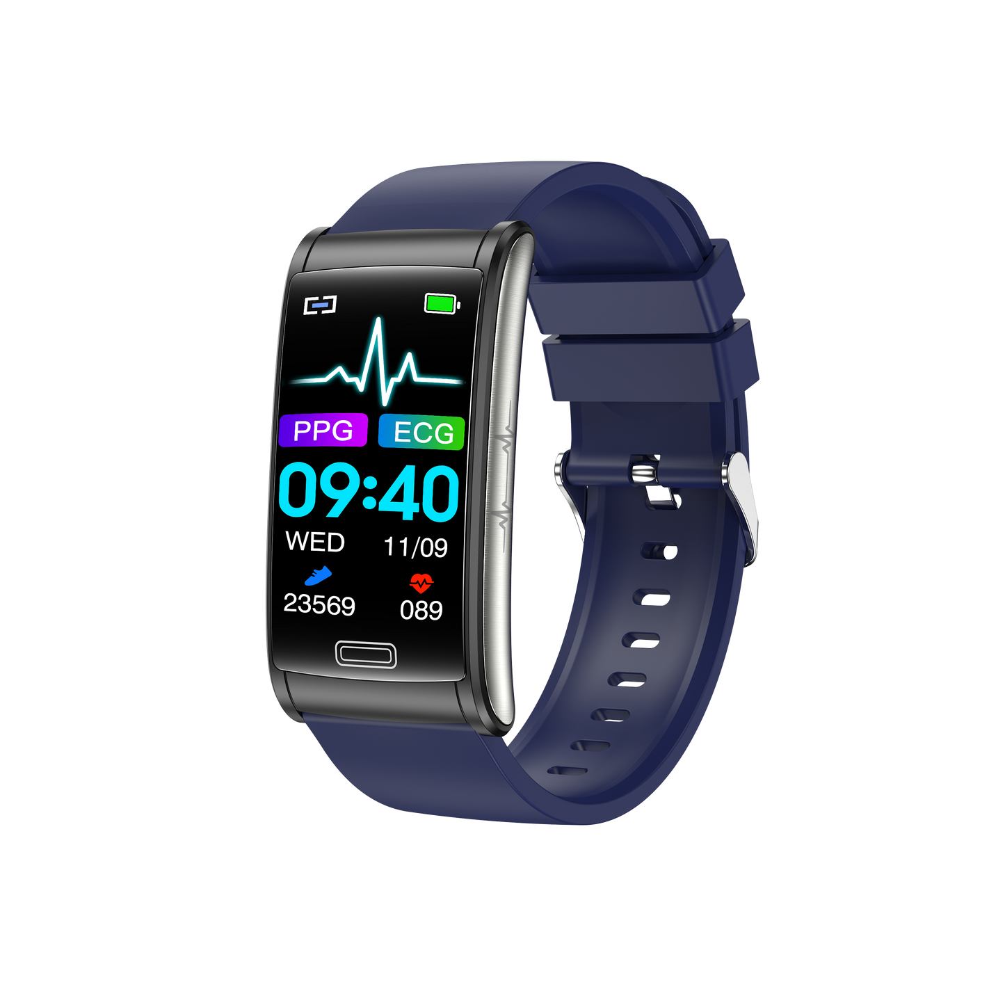 Smart bracelet with health ECG detection blood pressure heart rate blood oxygen sleep monitor